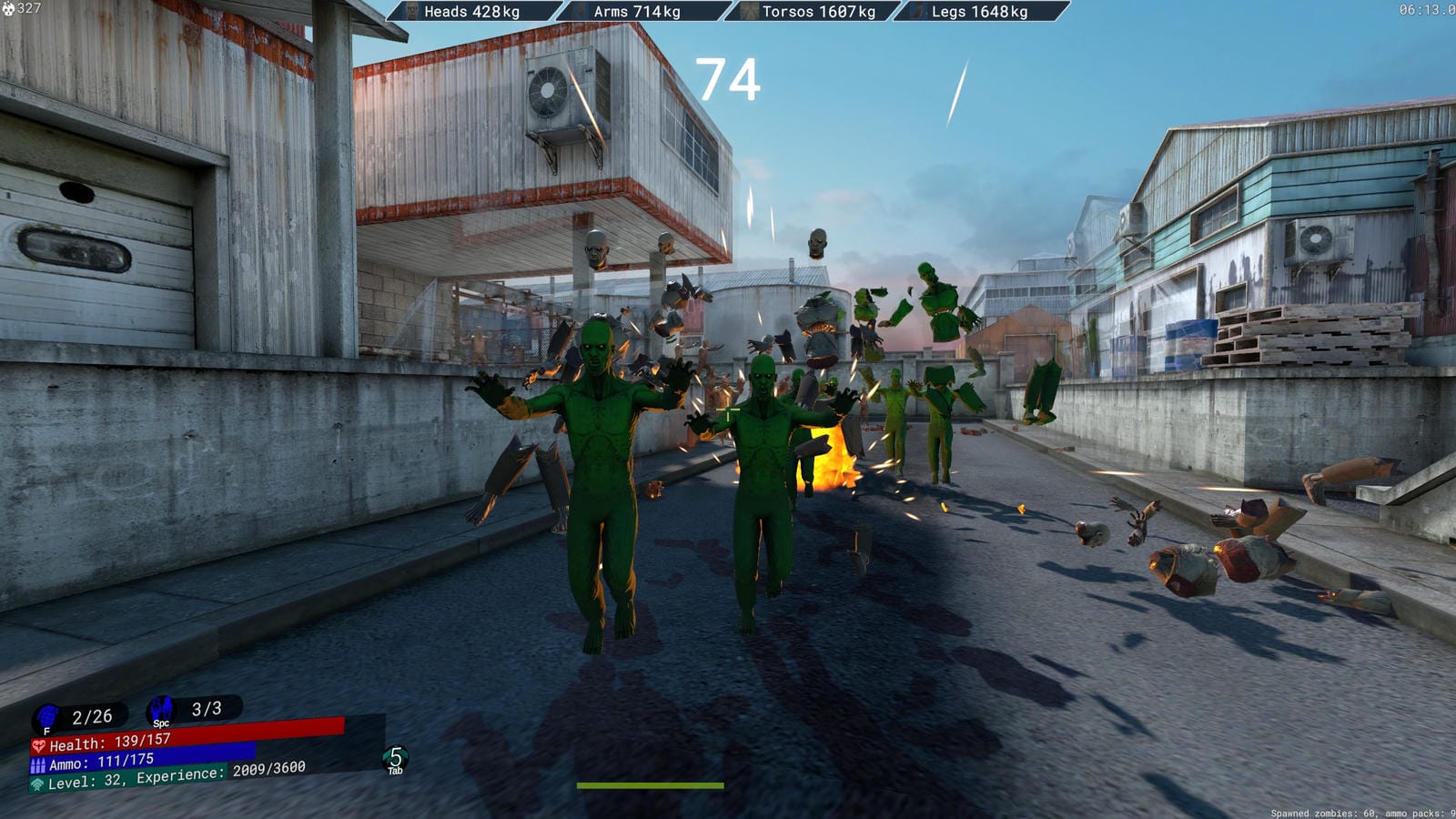 Green Zombies Grenade Explosion Gameplay Screenshot